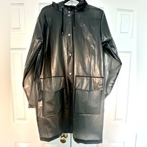 RAINS classic long lightweight raincoat || Sz S/M